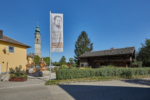 Gemeinde Hochburg-Ach Bezirk Braunau Franz Xaver Gruber Haus (Dirschl Johann) Österreich BR